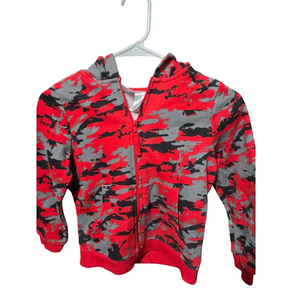Red, Gray, and Black Camo Hoodie - Highland Originals - 8